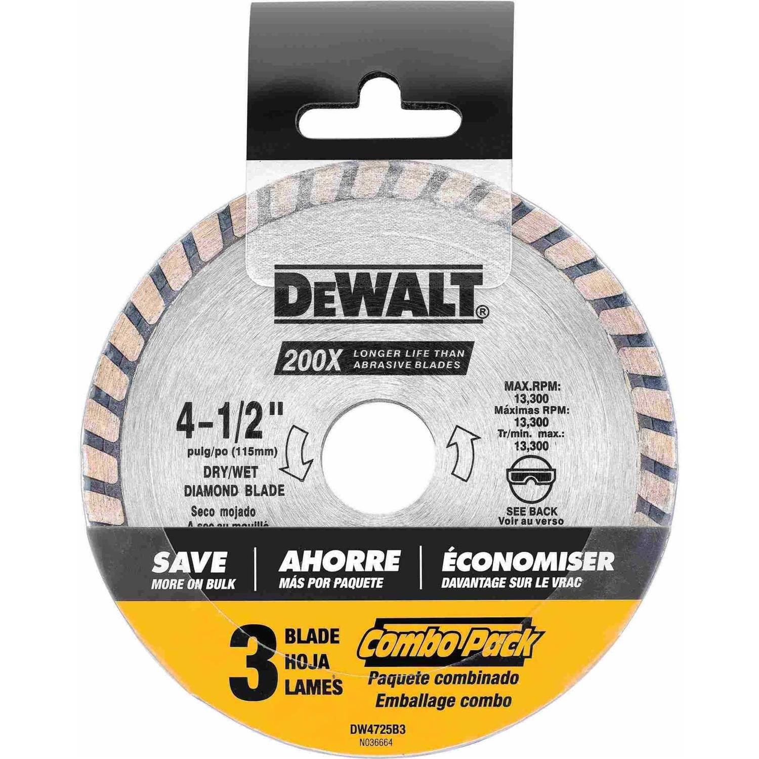 Dewalt DW4725 High Performance Diamond Masonry Blade - Image 5