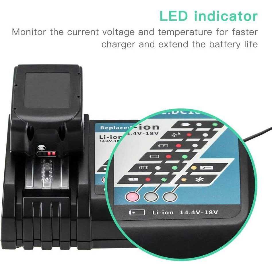 Rapid Charger As A Replacement For Makita Dc18Rc Battery Charger Compatible - Image 4