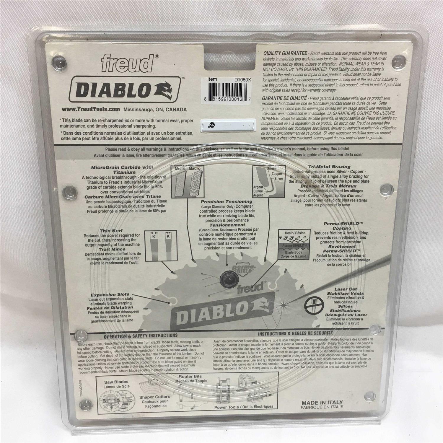 Diablo Ultra Finish Saw Blade D1080X - Image 4