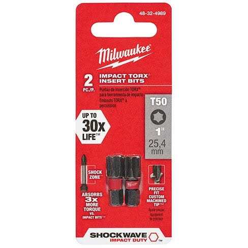 Milwaukee 48-32-4989 SHOCKWAVE 1 in.Torx T50 Impact Bit - Image 4