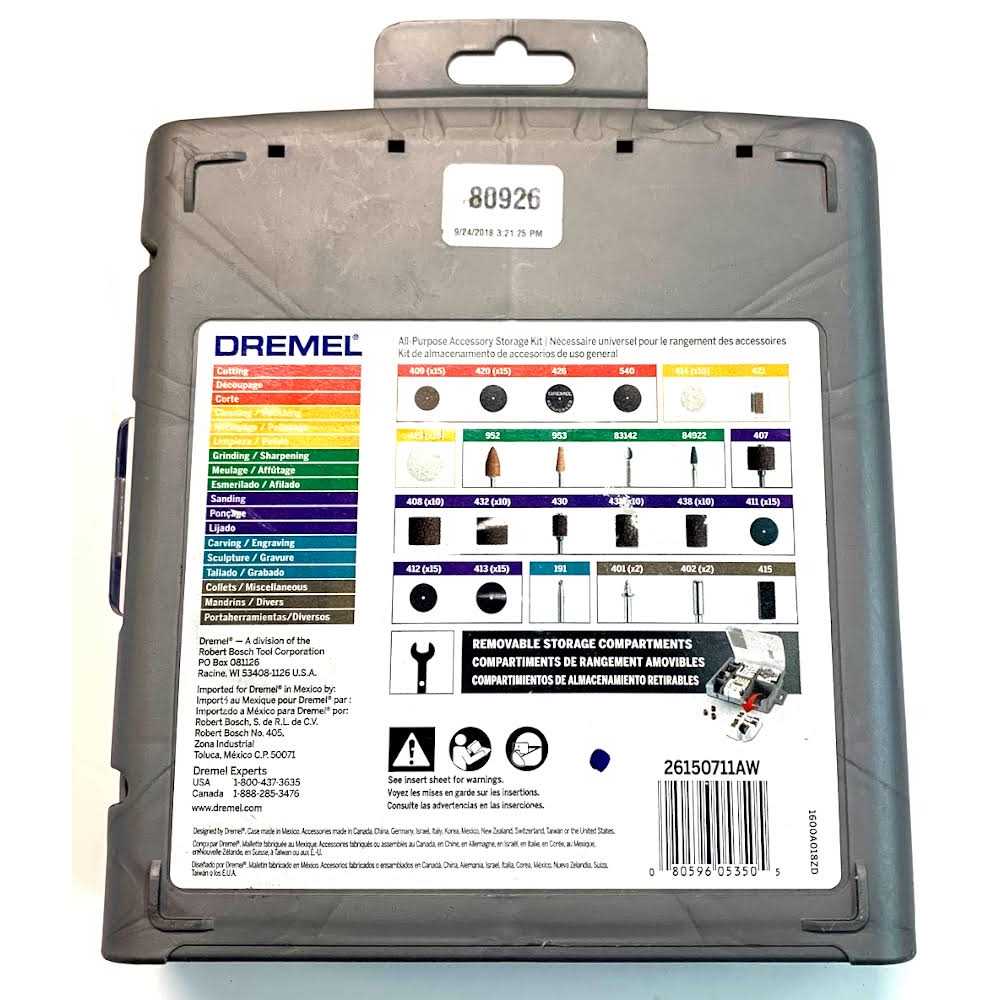 Dremel 711-01 150 Piece All-Purpose Rotary Accessory Kit - Image 5