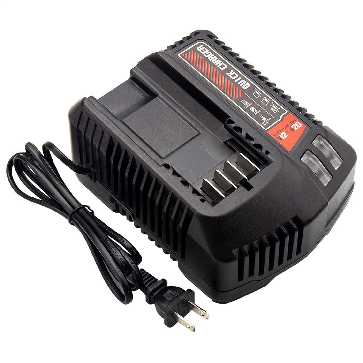 Tueddur 20V Max Battery Charger Replacement for Craftsman CMCB104,Compatible with Lithium Batteries CMCB101 Cmcb204 CMCB202 CMCB201 CMCB209 CMCB205 CMCB102