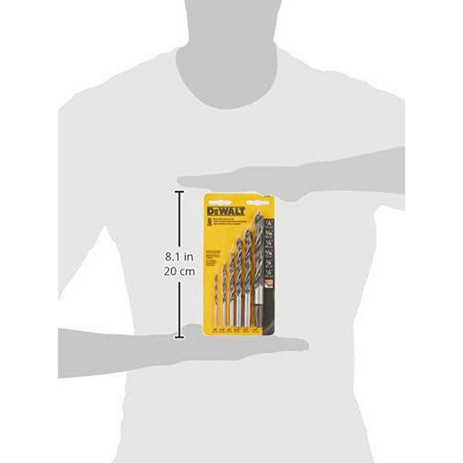 DEWALT DW1720 Brad Point Drill Bit Set - Image 3