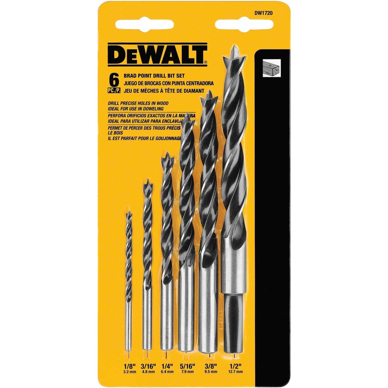 DEWALT DW1720 Brad Point Drill Bit Set - Image 4