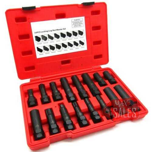 Neiko 02457A Lug-Nut Key Set, Wheel-Lock Removal Tool Kit for Aftermarket and Factory Wheel Tire Keys, SAE and Metric Lug Sockets - Image 5