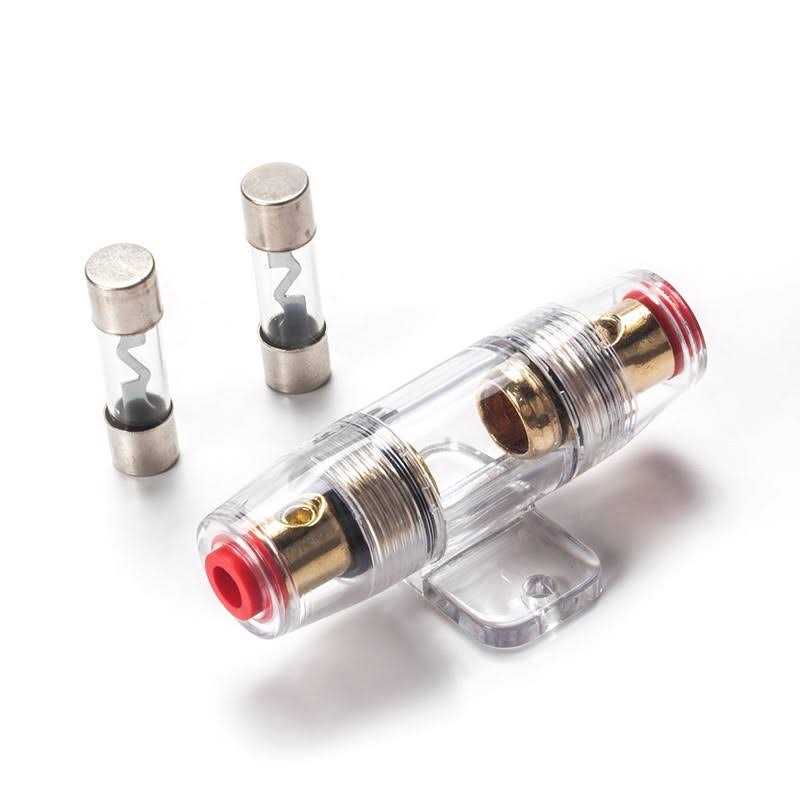 E-LION 60A Inline AGU Fuse Holder fits for 4 8 10 Gauge Wire Including 2 pcs - Image 4