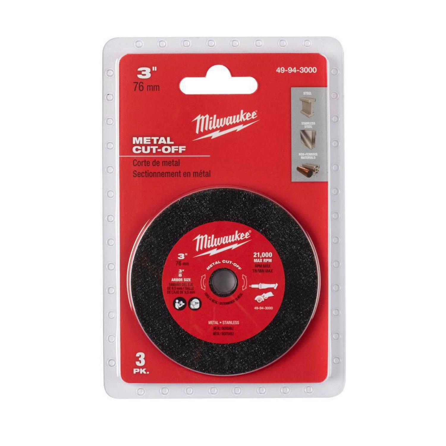 Milwaukee 3 Metal Cut Off Wheel 49-94-3000 - Image 5