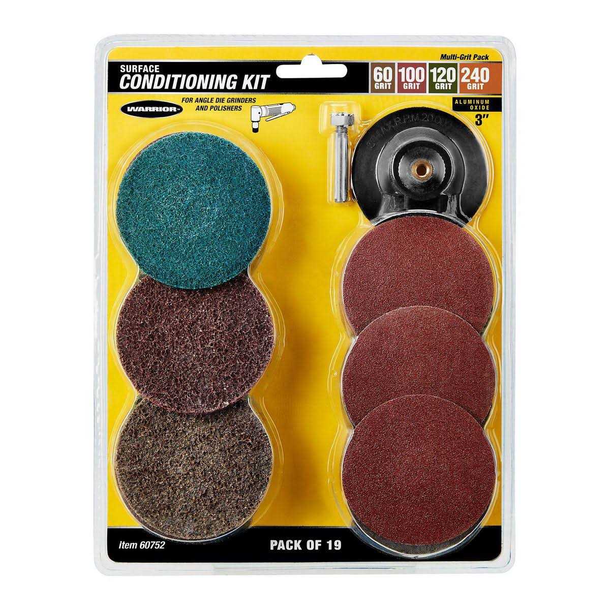 Warrior 3 in. Surface Conditioning Kit