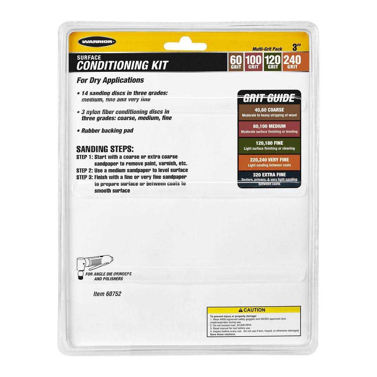 Warrior 3 in. Surface Conditioning Kit - Image 2