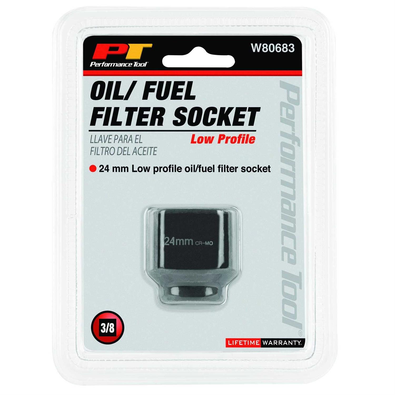 Performance Tool W80683 24mm Low Profile Oil Fuel Filter Socket - Image 4
