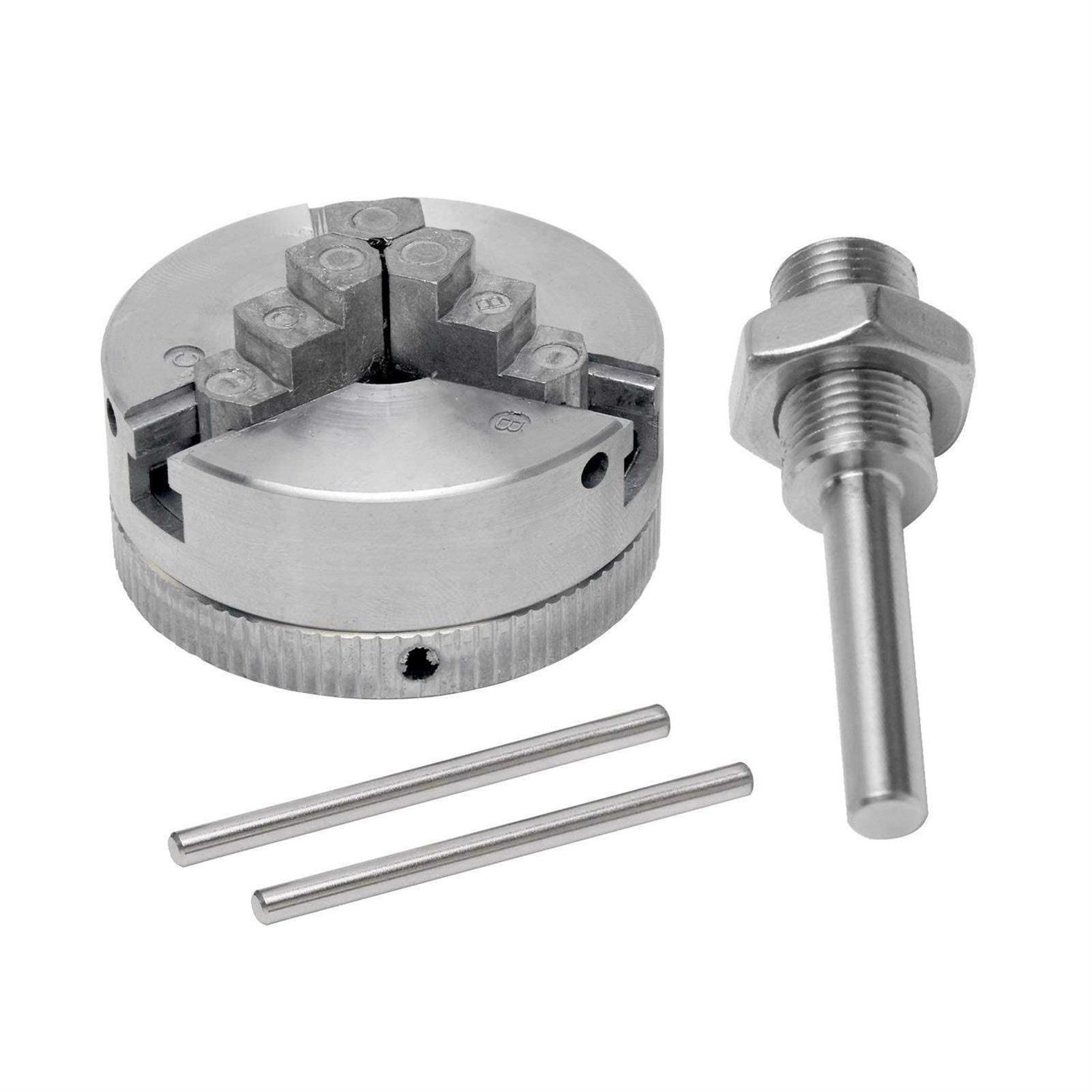 Mini Lathe Chuck Set, Z011 Extension Three Four Jaw Chuck and Connecting Rod Set