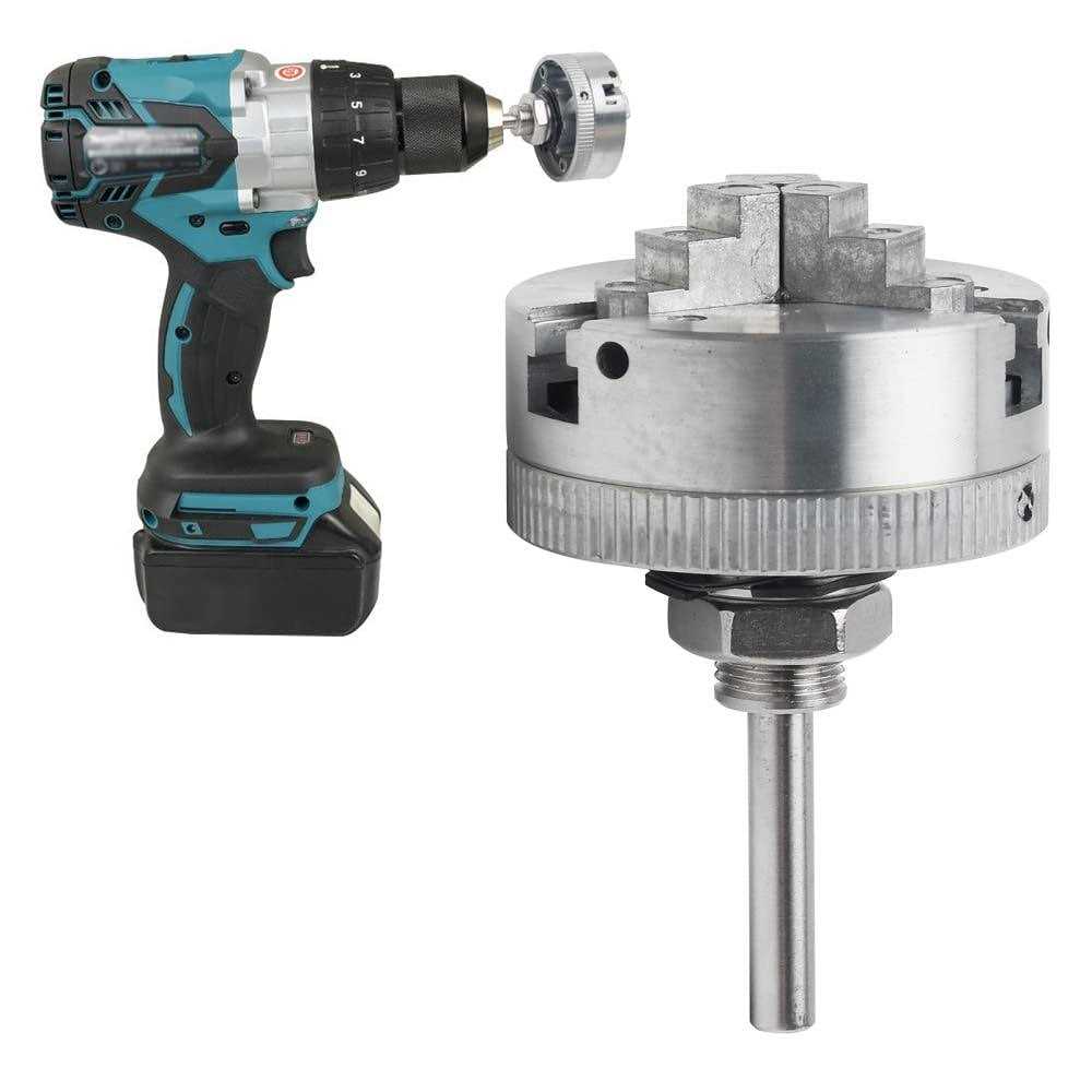 Mini Lathe Chuck Set, Z011 Extension Three Four Jaw Chuck and Connecting Rod Set - Image 2