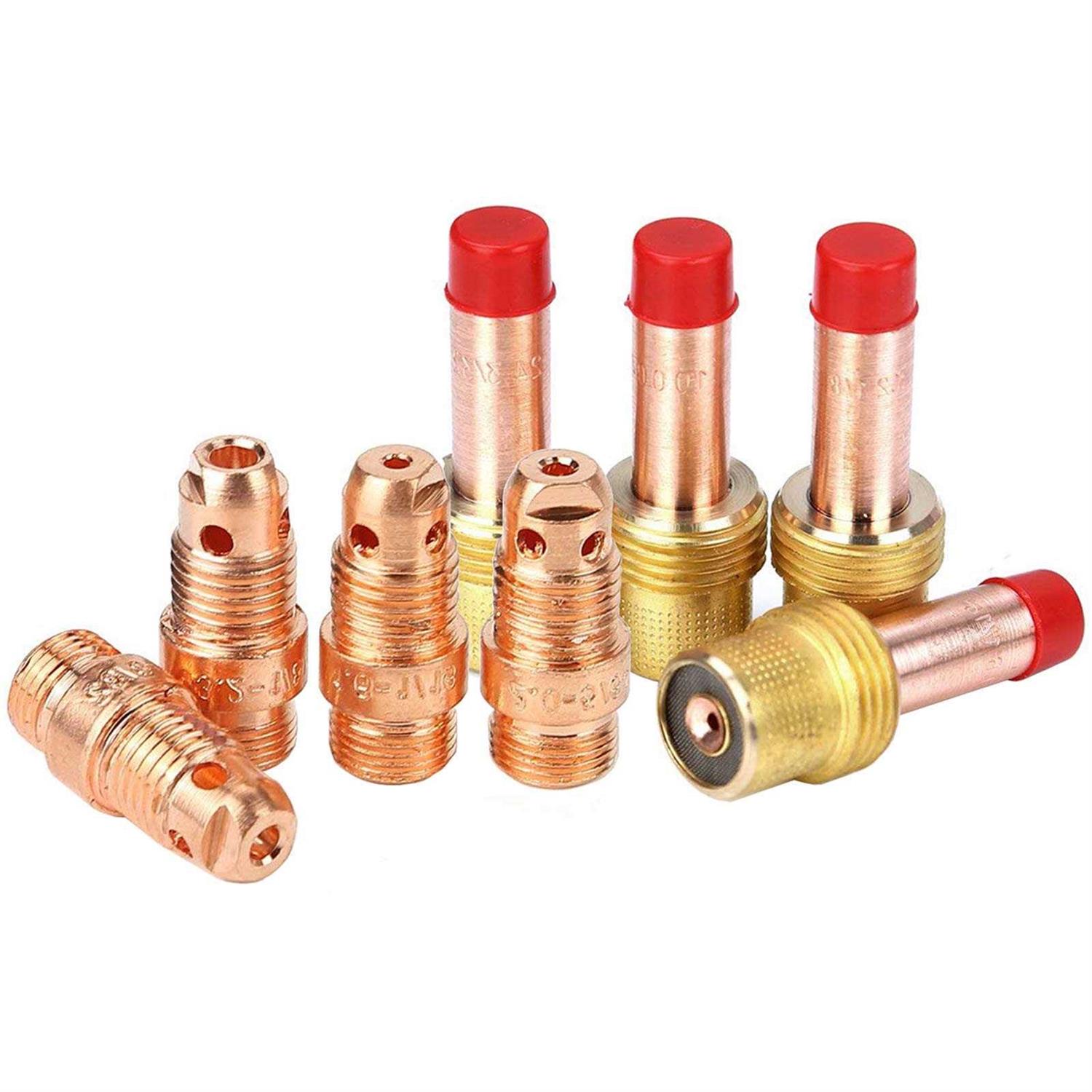 OKBA 63PcS TIg Welding Torch Stubby gas Lens #10 Pyrex glass cup Kit for WP-17/18/26 - Image 2