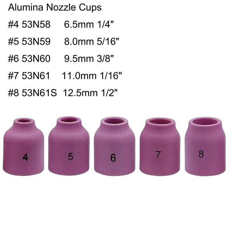 OKBA 63PcS TIg Welding Torch Stubby gas Lens #10 Pyrex glass cup Kit for WP-17/18/26 - Image 4