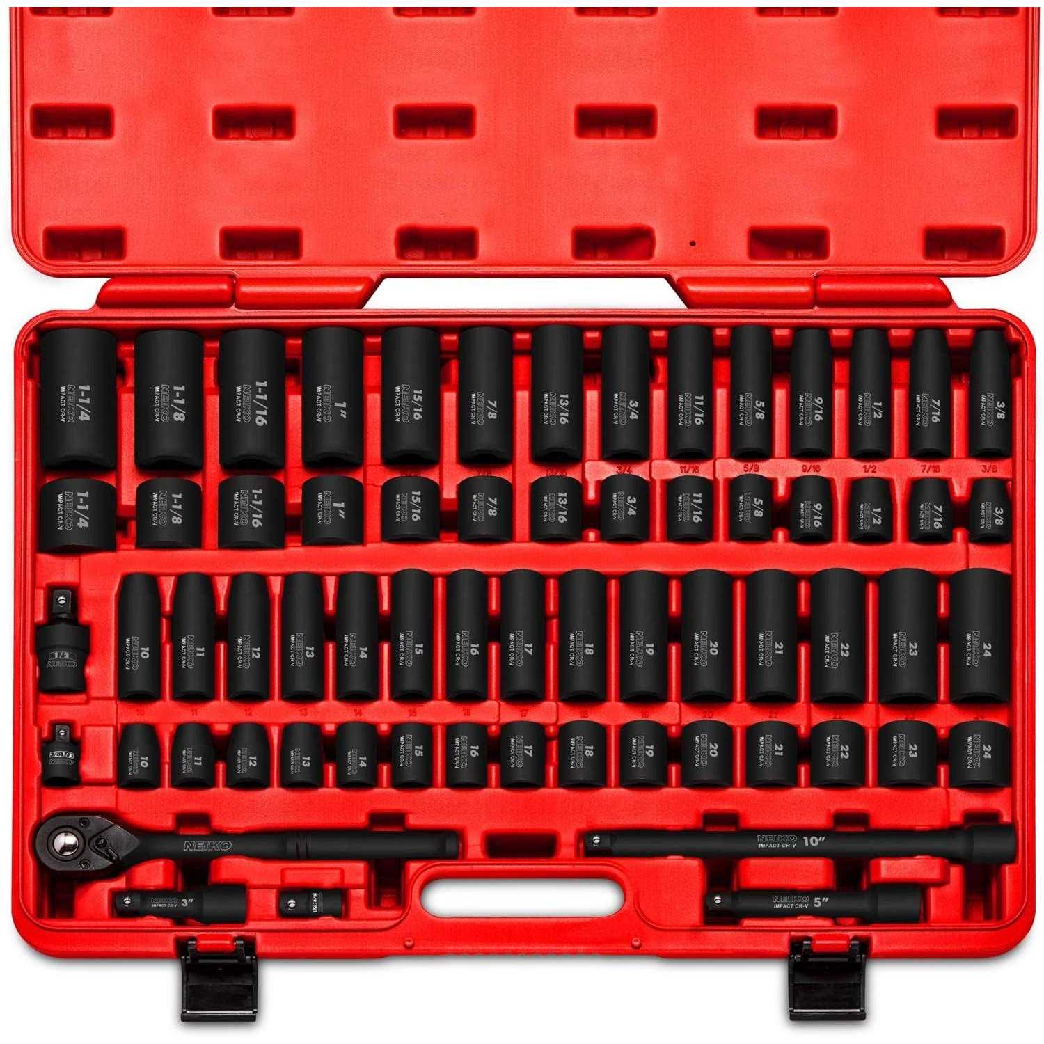 NEIKO 02448A 1/2 Drive Master Impact Socket Set