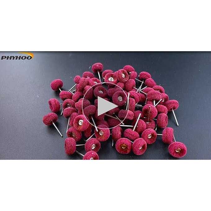 Phyhoo 80pcs Fine Abrasive Wheel Brush For Dremelforedom Rotary Tools 2 35mm at MechanicSurplus.com - Image 4