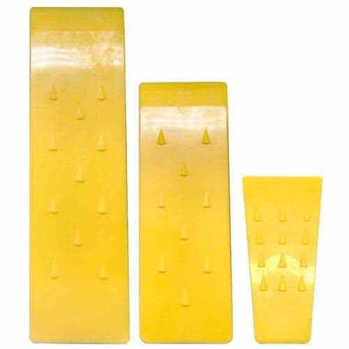 AR-PRO 6 Pack Tree Felling Wedges with Spikes for Safe Tree Cutting – 3 Each of 8” and 5.5” Wedges with Storage Bag - Image 3