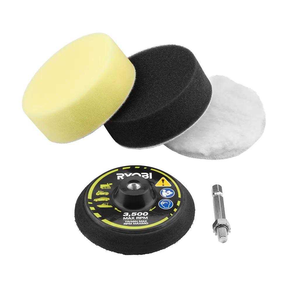 RYOBI Buffing and Polishing Drill Attachment Set