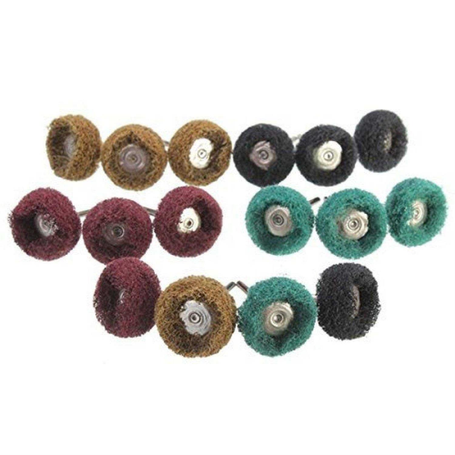 Rocaris 40 Pack 1 inch Abrasive Wheel Buffing Polishing Wheel Set for Rotary Tool - Image 2