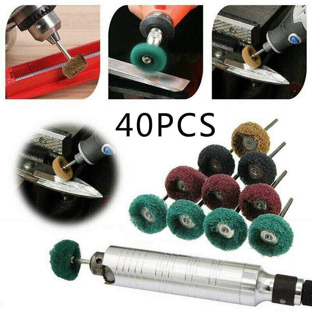 Rocaris 40 Pack 1 inch Abrasive Wheel Buffing Polishing Wheel Set for Rotary Tool - Image 3