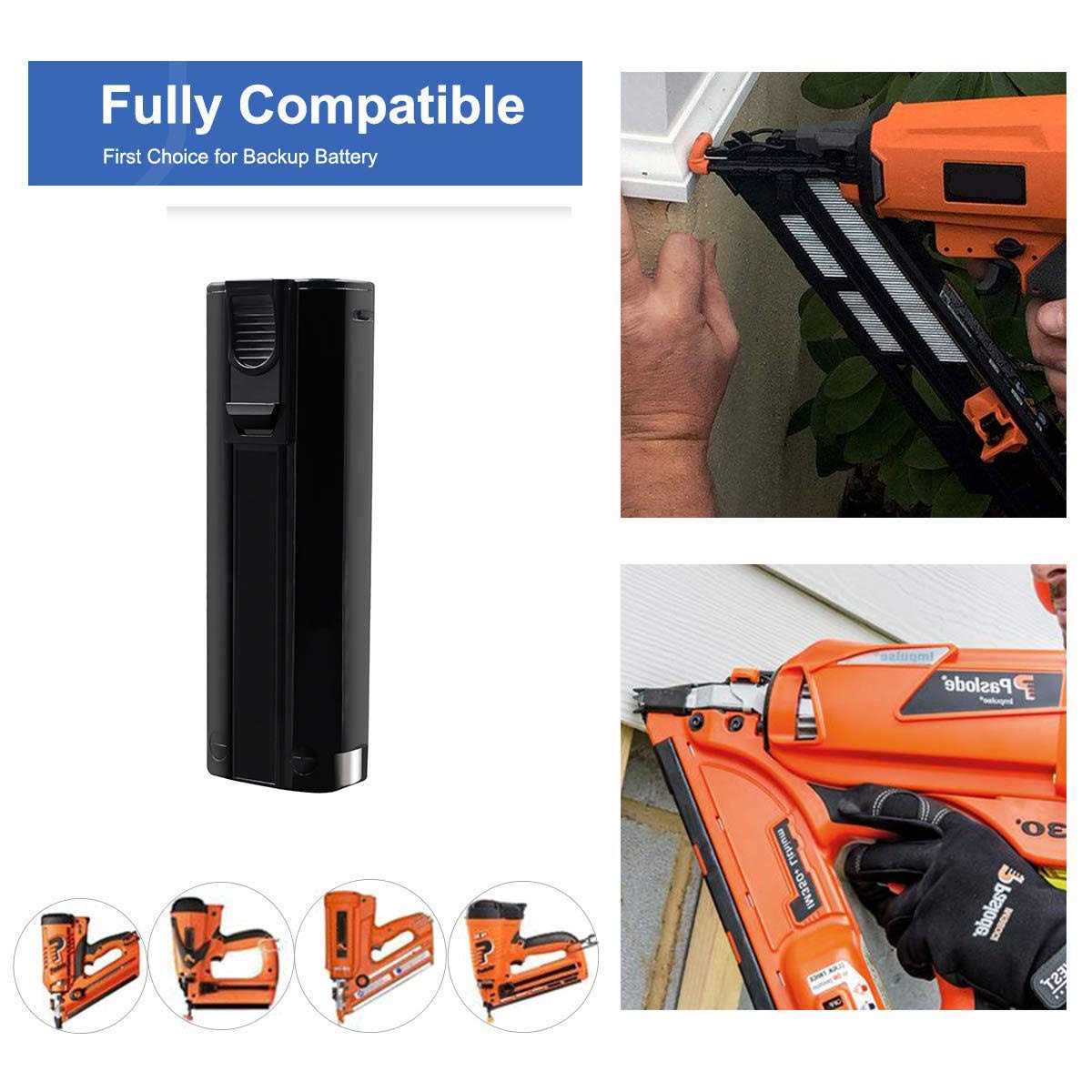 Powtree Upgraded 4000mAh 2 Packs 6V Ni-MH Replacement Battery for Paslode 404717 Battery Compatible for Paslode B20544E BCPAS-404717 404400 900400 - Image 2