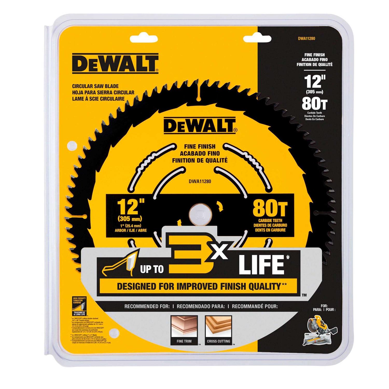 DEWALT 12 in. 80-Tooth Circular Saw Blade DWA11280 - Image 3