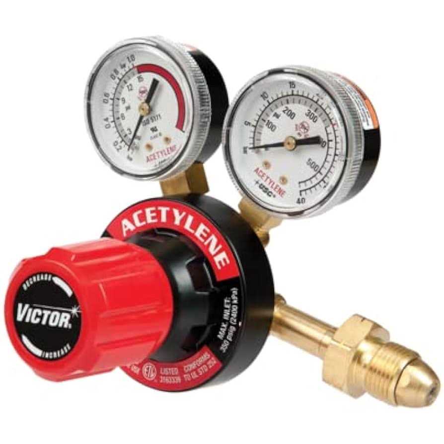 ESAB Set of Victor G250 Oxygen & Acetylene Regulators - Image 4