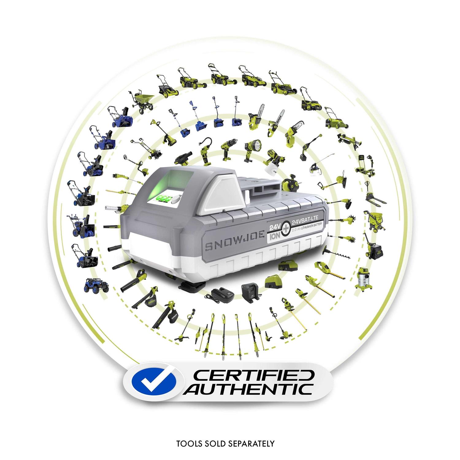 Snow Joe 24VBAT-LTE EcoSharp LITE Lithium-Ion Battery