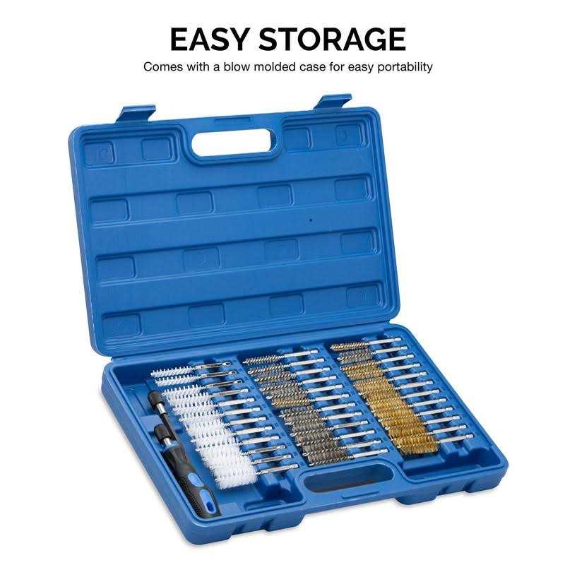 NEIKO 00325A Wire Brush Drill Attachments with 1/4-Inch Hex Shank, SAE and MM Brushes Assortment, Mountable on Power Drill or Die Grinder - Image 3