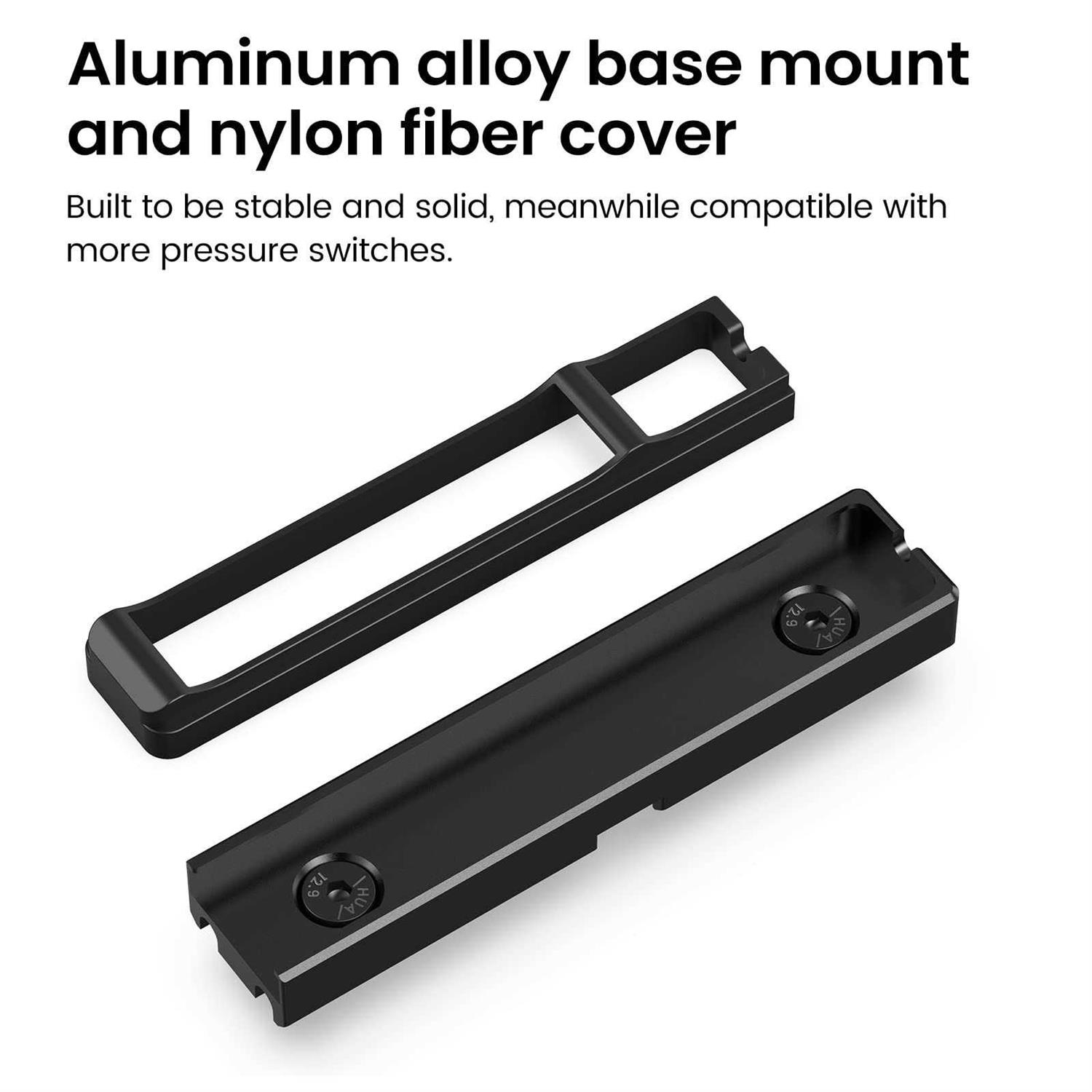 Guardtier PSM-M4 Pressure Switch Mount Plate Compatible with M-LOK Rail for Tactical Flashlight Switch Mount - Image 2