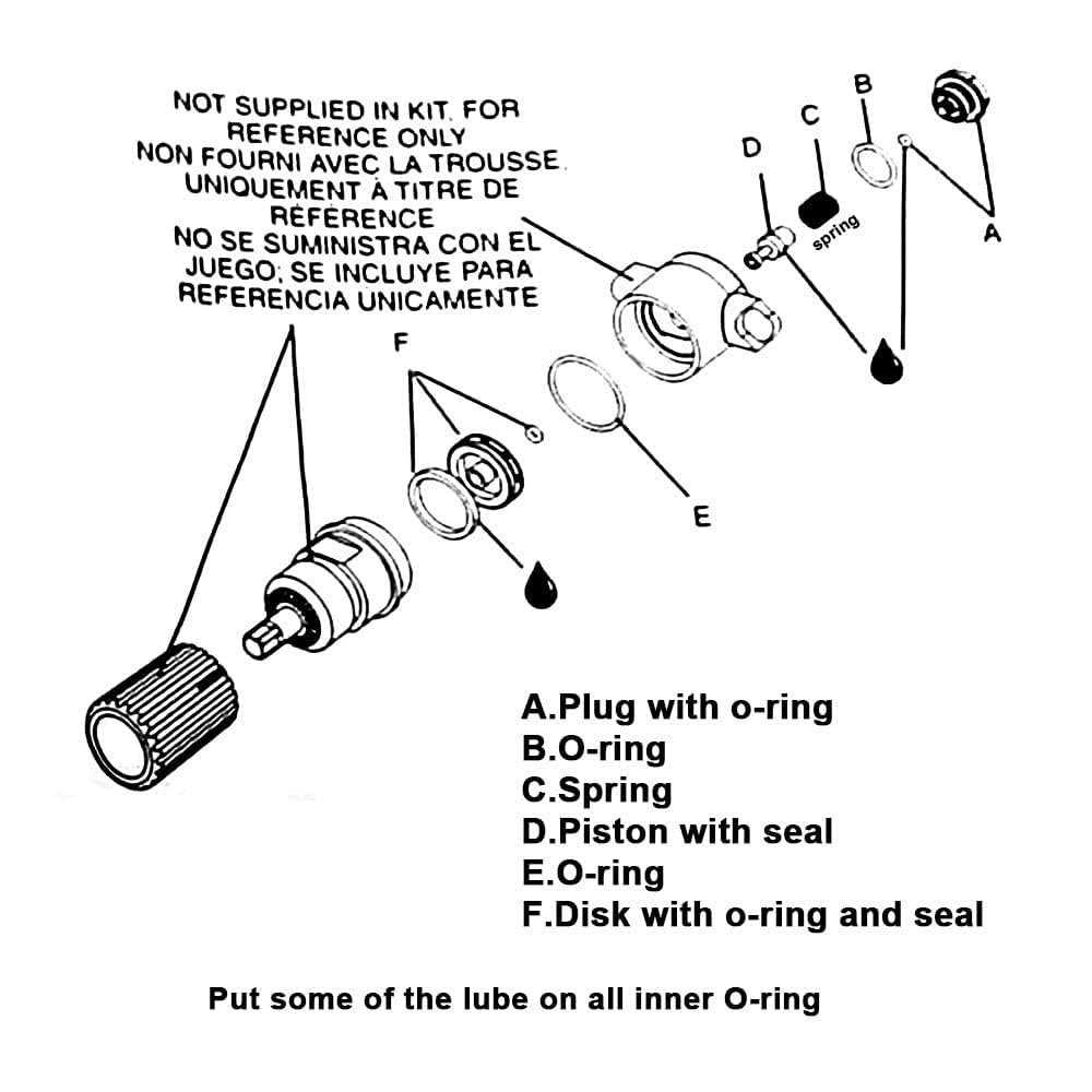 N008792 Air Compressor Regulator Repair Kit by Braveboy Compatible with Porter Cable/Craftsman/D-ewalt - Image 3