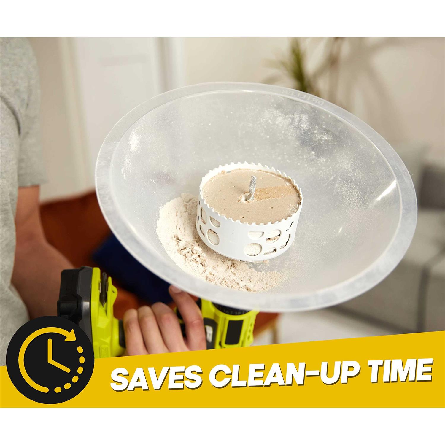 Hole Saw Dust Bowl Dust Bowl for Hole Saw, for Installing Recessed Lights and Works with All Hole Saws - Image 4