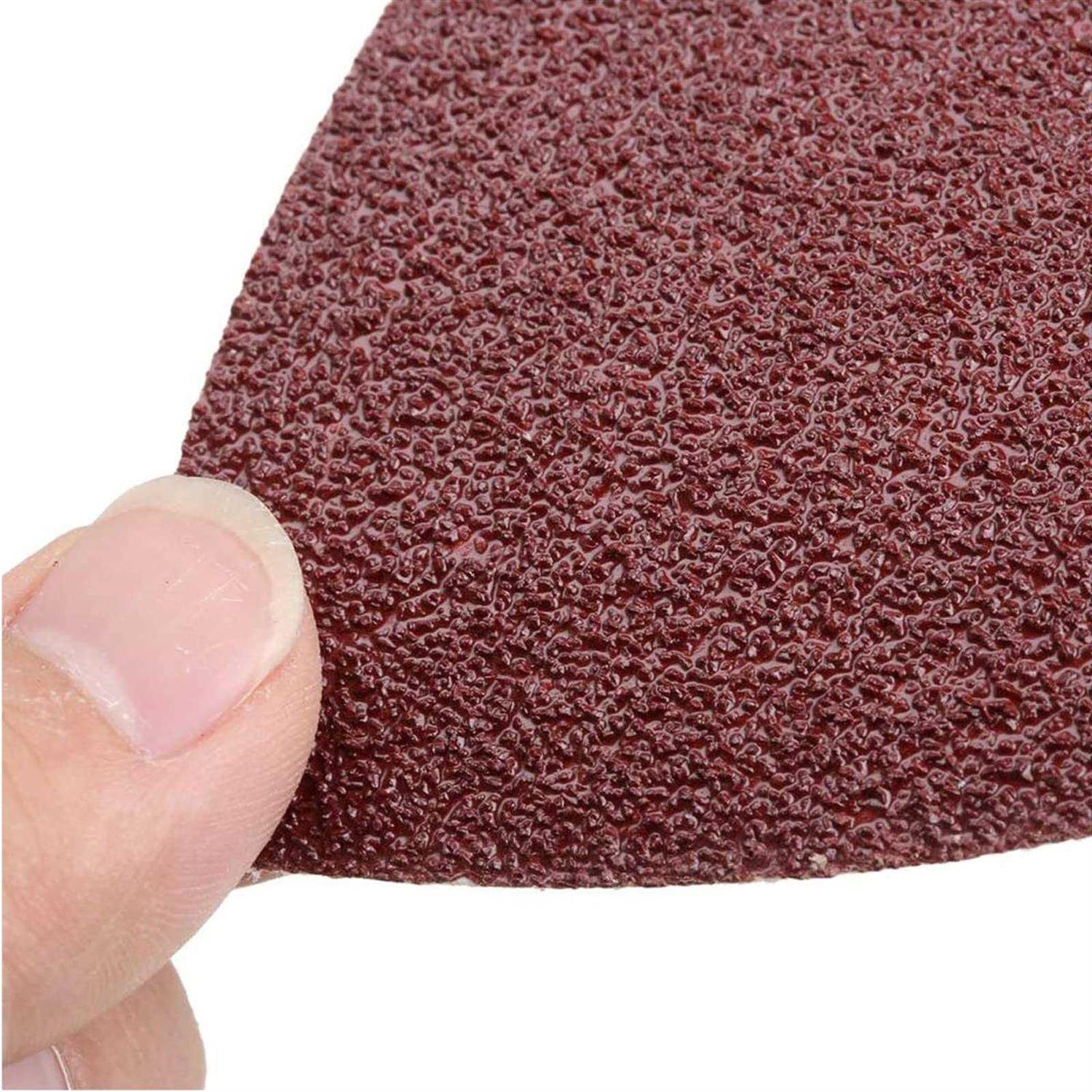 Spmarkt Triangle Sanding Pads Detail Sander Sandpaper for Oscillating 3-1/8 Inch Assorted Triangle Sandpaper 40/60/80/120/180/240 Grit Fit for Finishing - Image 2