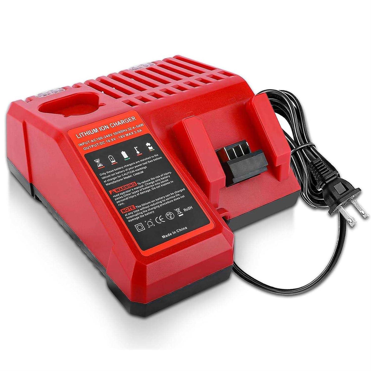Replace M18 Lithium-Ion Battery Charger for Milwaukee 14.4V