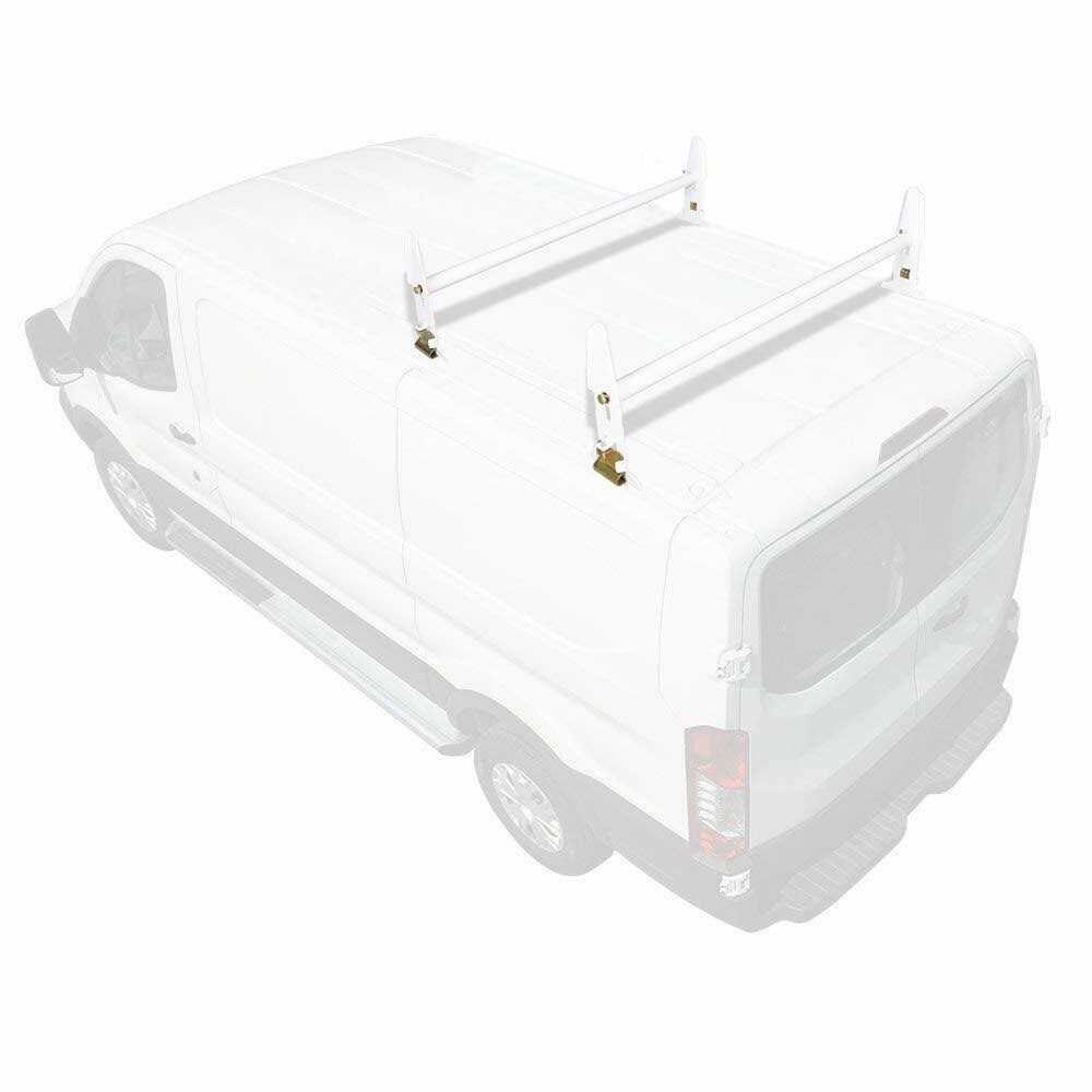 ECOTRIC Adjustable Van Roof Ladder Rack 500LBS 2 Bars for Chevy Dodge Ford GMC Express 77 - Image 5