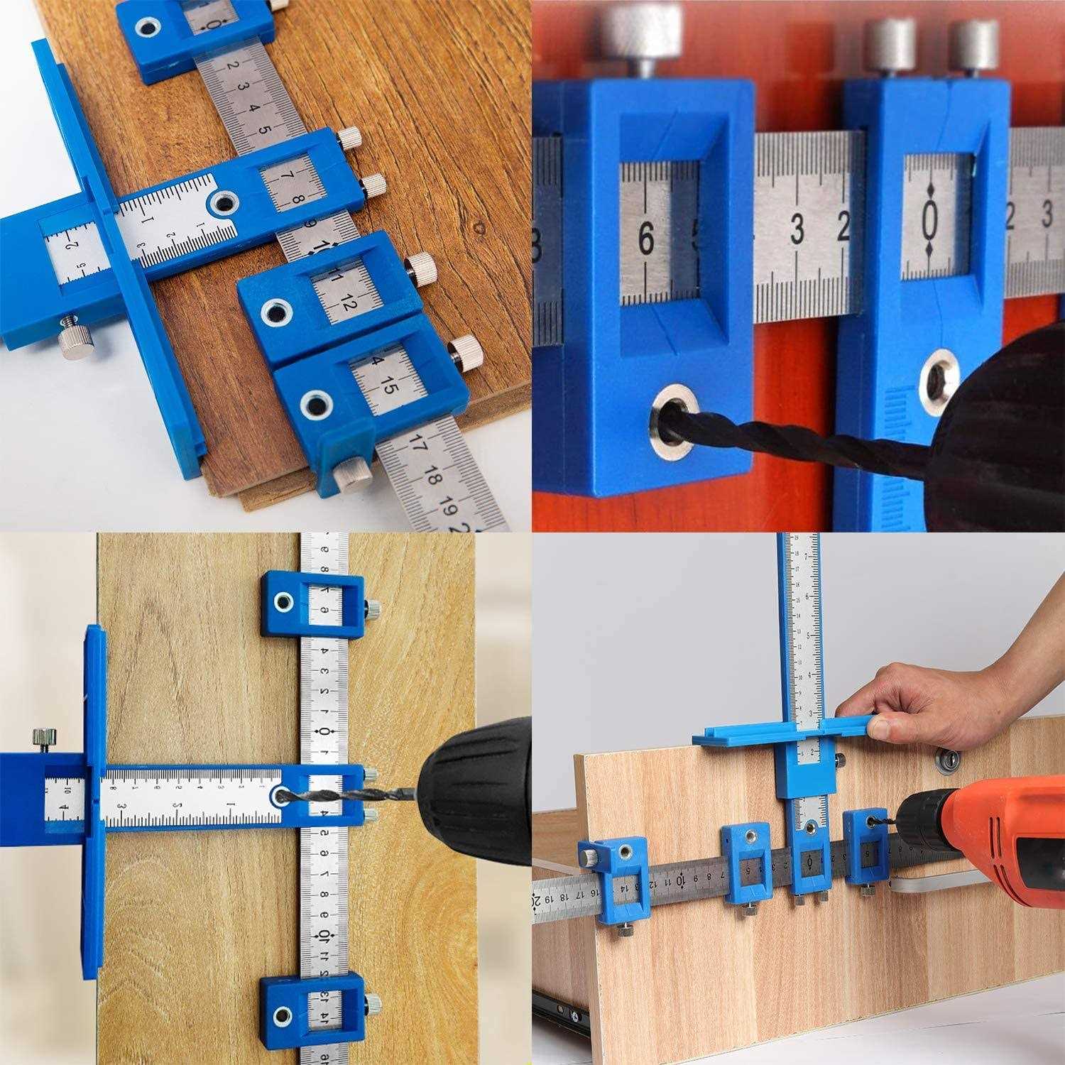 King&Charles Cabinet Hardware Jig Cabinet Handle Jig Cabinet Hardware Template Tool Drawer Pull Jig - Image 3