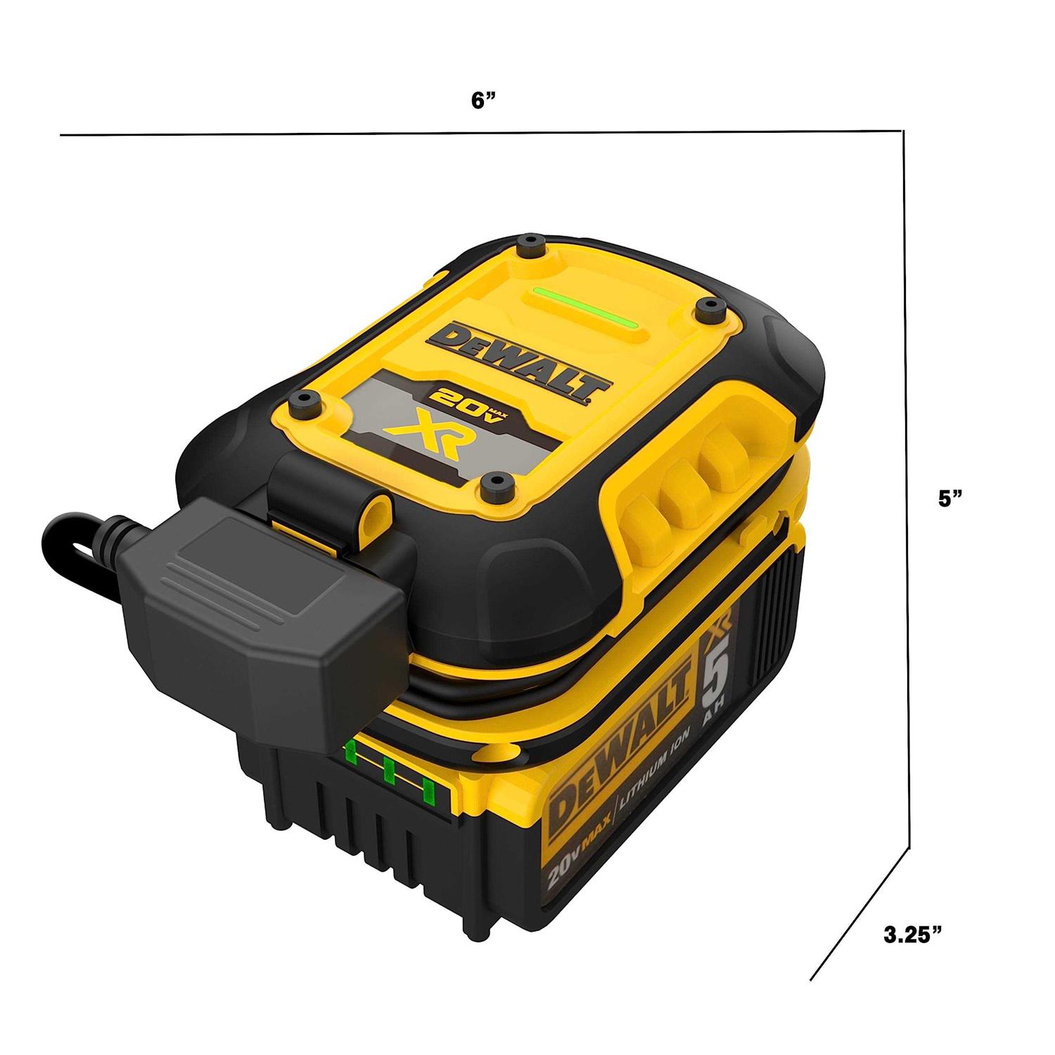DEWALT 1 Amp Professional Battery Maintainer Kit With 20V Lithium Battery Pack Plus Charger DXAEOBDK - Image 5