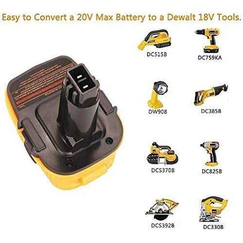 Replacement DCA1820 Battery Adapter Compatible with Dewalt 18V Tools - Image 2