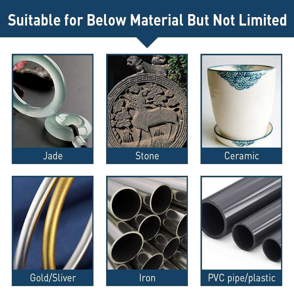 shengbenhao Diamond Grinding Burr Bit Set,20Pcs Rotary Tool Accessories Stone Carving Set with 1/8 inch Shank for Stone Ceramic Glass Carving - Image 5