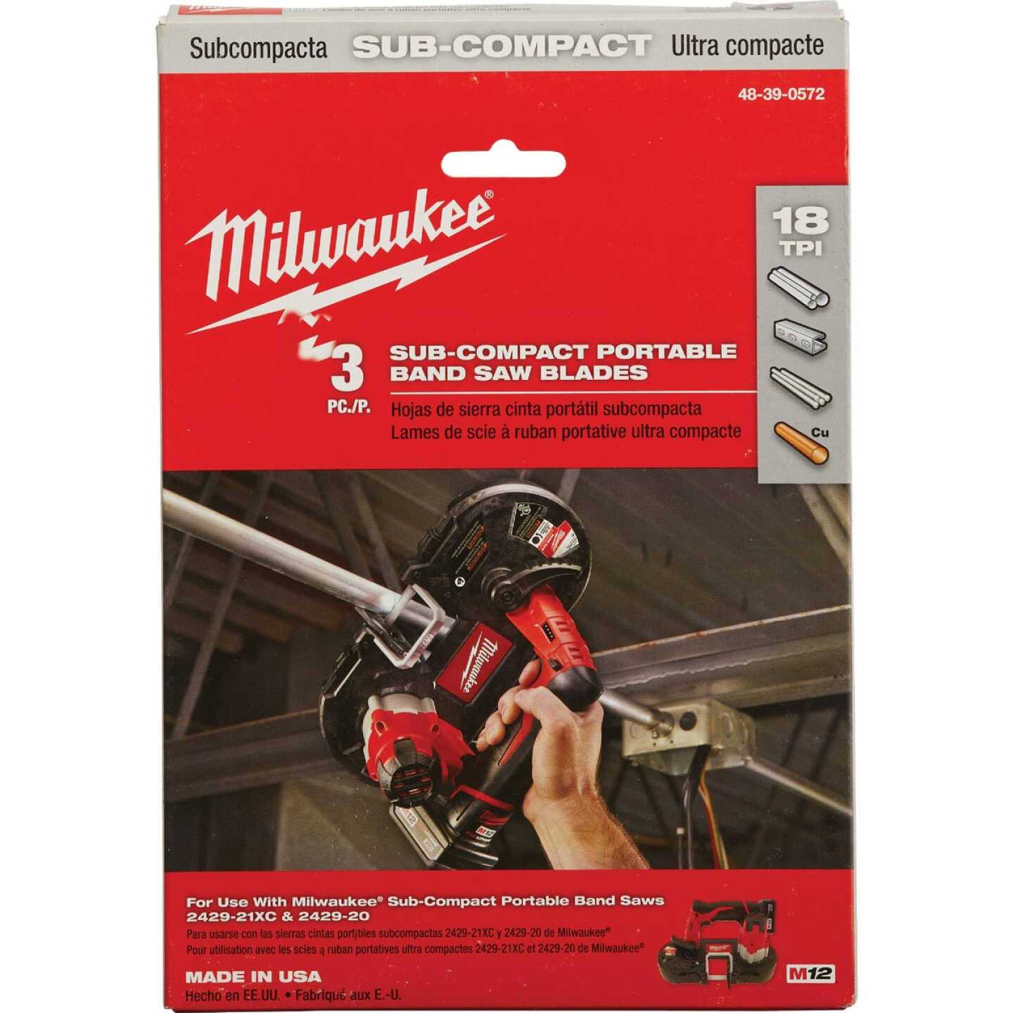 Milwaukee 48-39-0572 Sub-Compact Portable Band Saw Blade - Image 4