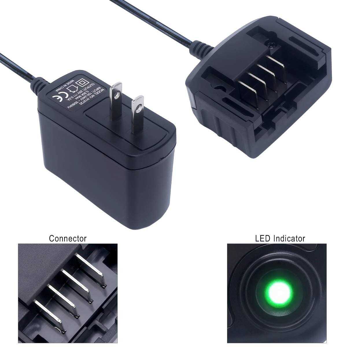 Elefly LCS1620 20V Lithium Battery Charger Compatible with Black & Decker 20V Lithium Battery LBXR20 LBX20 LB20 LBXR20-OPE LBX4020 LB2X4020 LBXR2020 - Image 3