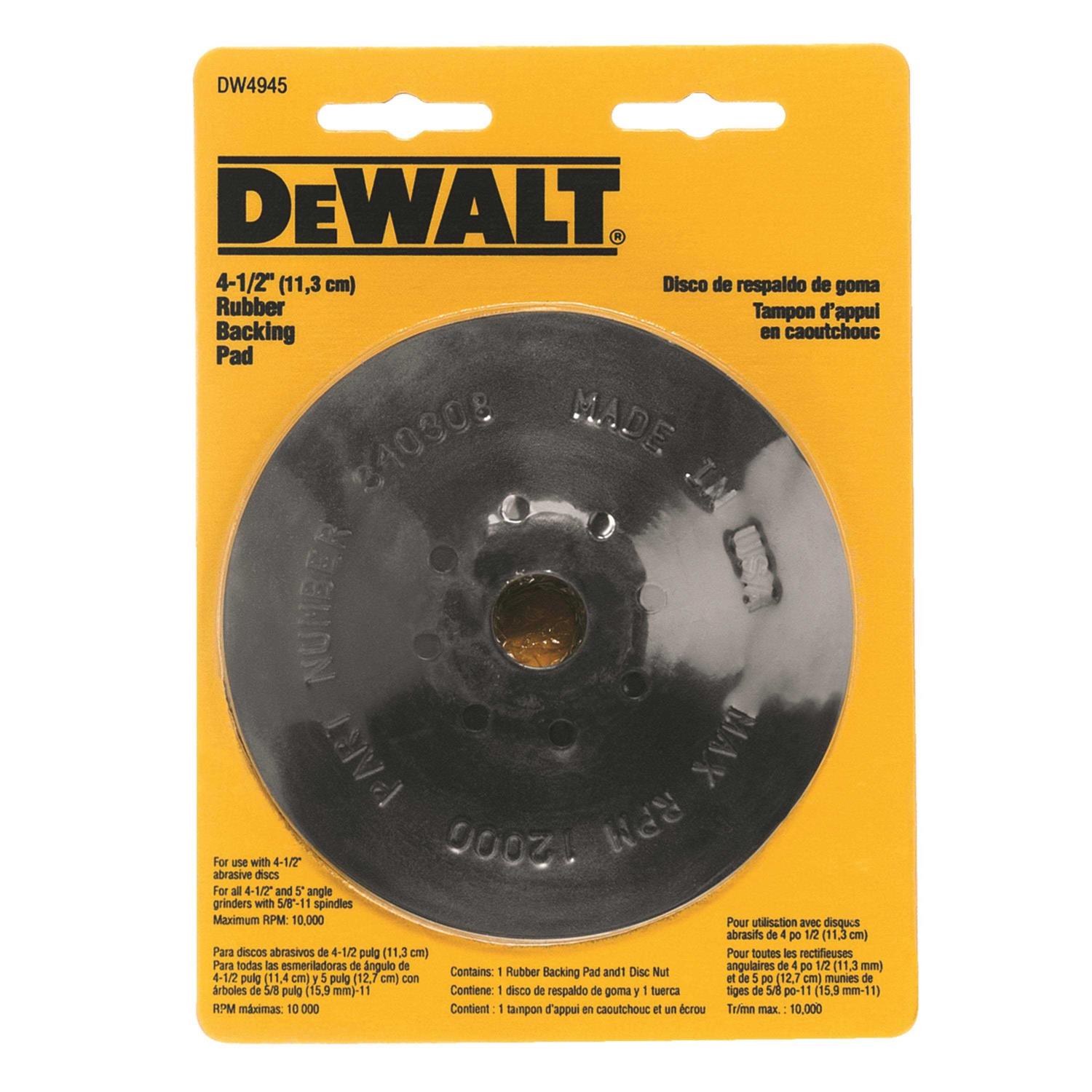 Dewalt DW4945 Rubber Backing Pad - Image 3