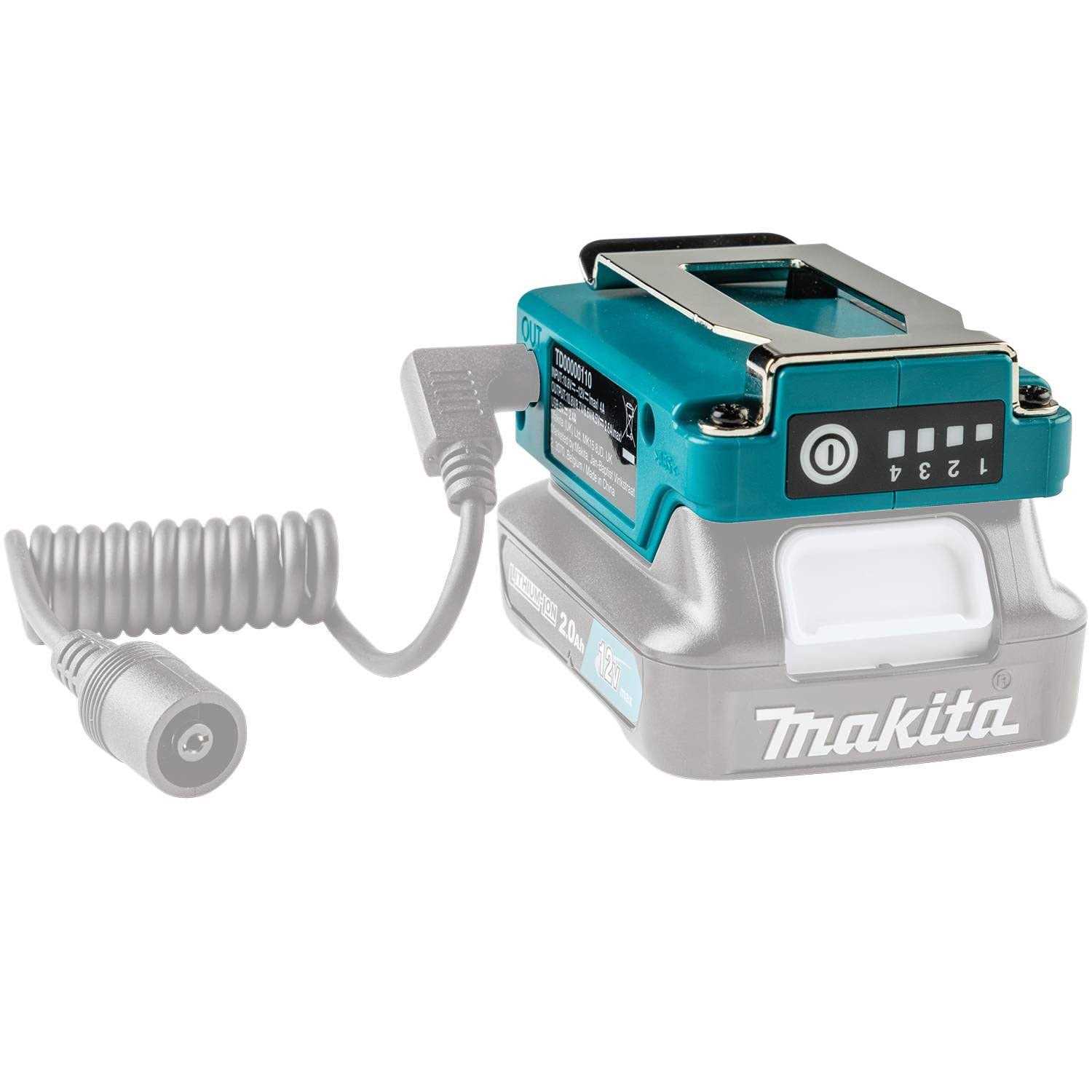 Makita TD00000110 12V max CXT Power Source w/USB port - Image 3