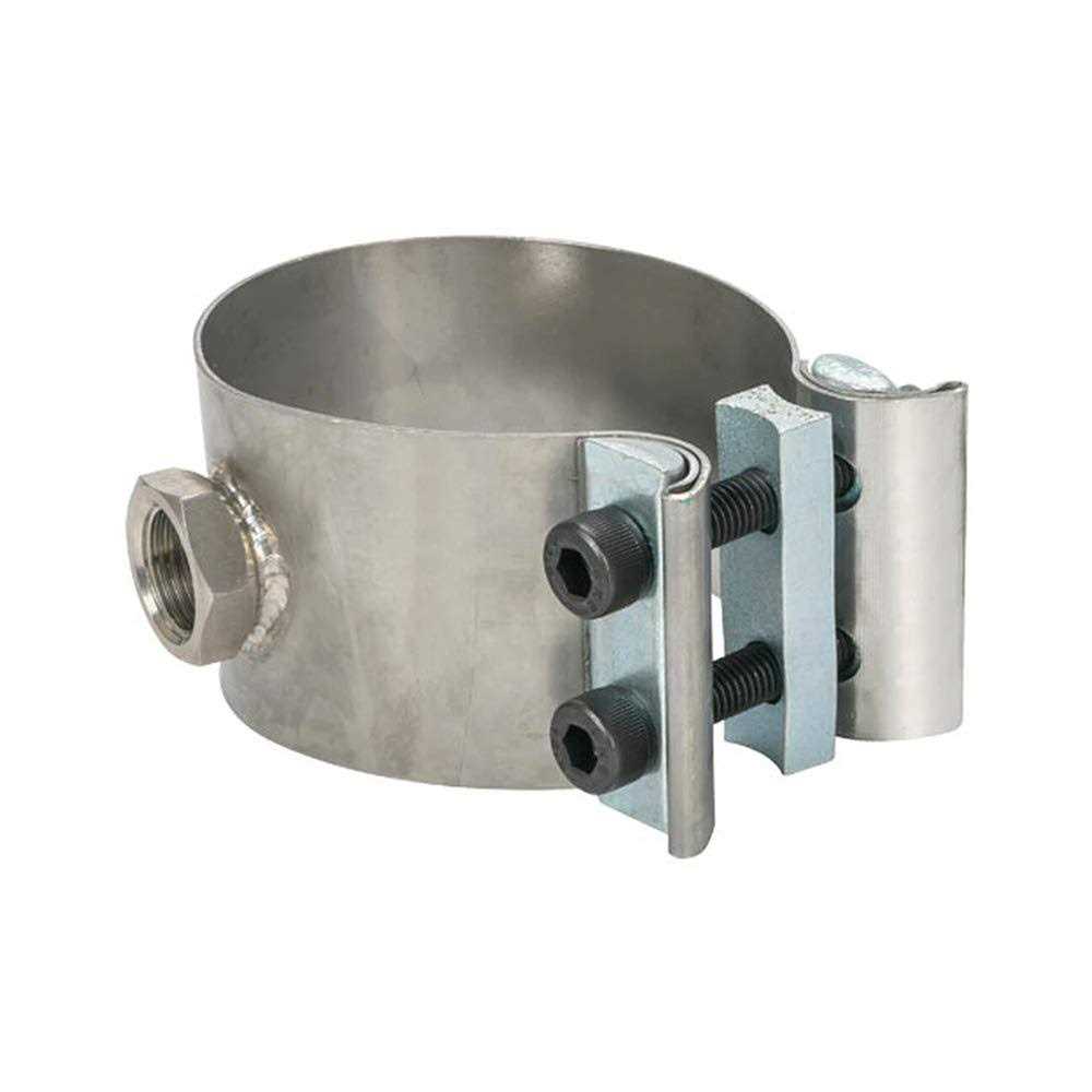 GlowShift Clamp-On Wideband Air/Fuel Ratio Gauge Oxygen O2 Sensor Bung Adapter