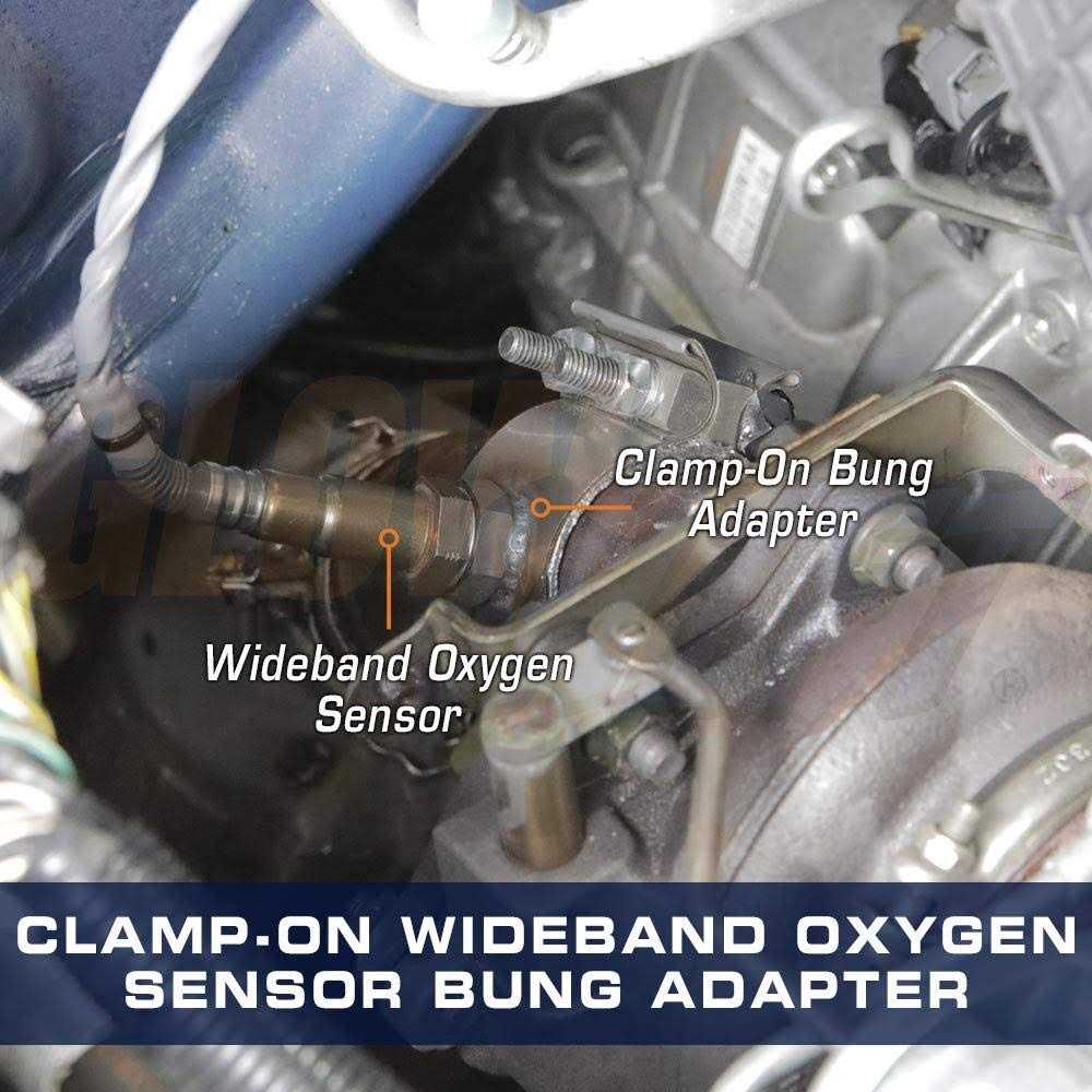 GlowShift Clamp-On Wideband Air/Fuel Ratio Gauge Oxygen O2 Sensor Bung Adapter - Image 3