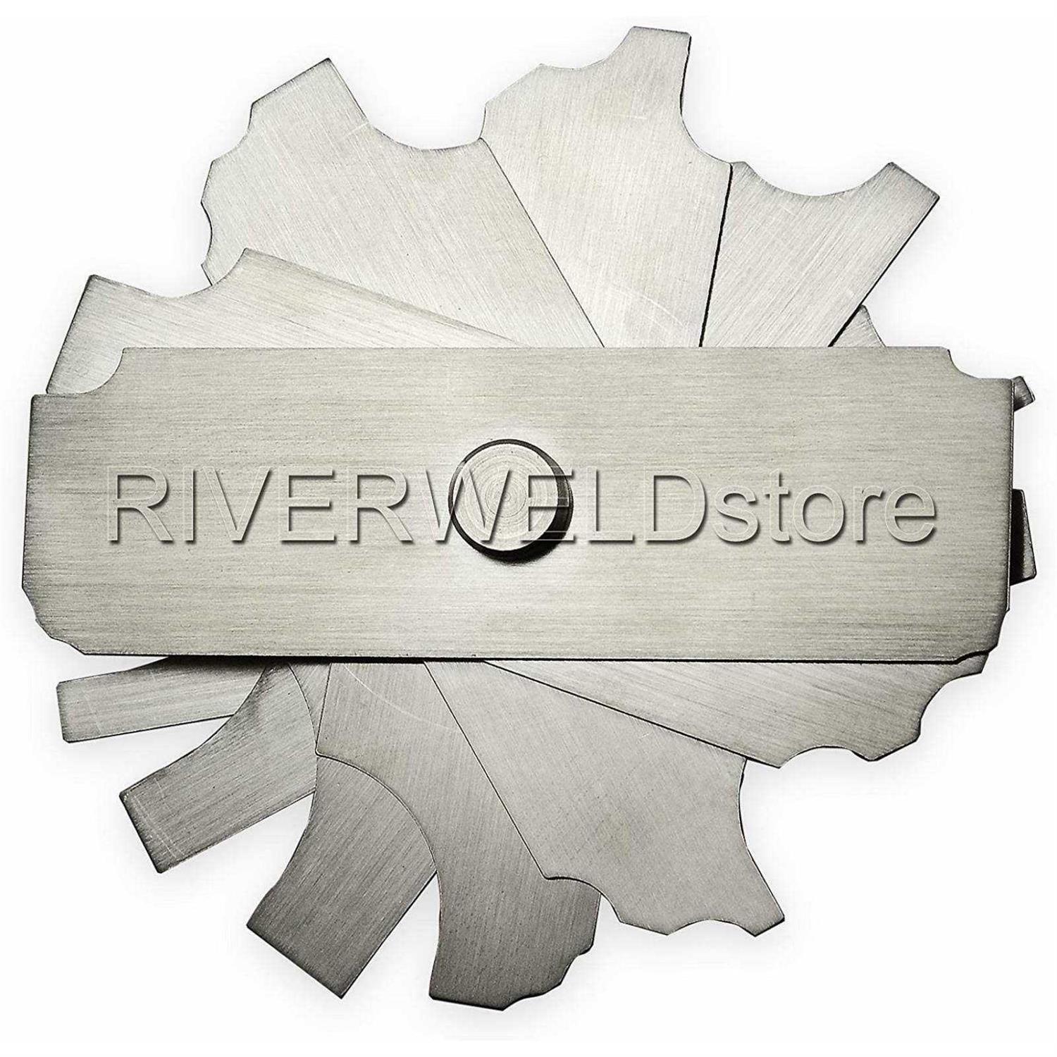 RIVERWELD 7piece Fillet Weld Set Gage Rl Gauge Welding Inspection Test Ulnar Metric & Inch - Image 4