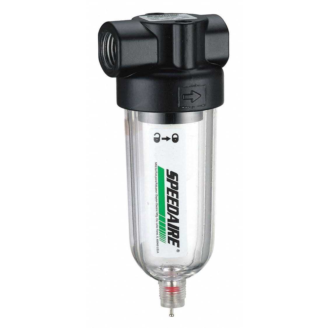 Speedaire Compressed Air Filter Particulate 1/4 in Npt 5 micron 4ZL08