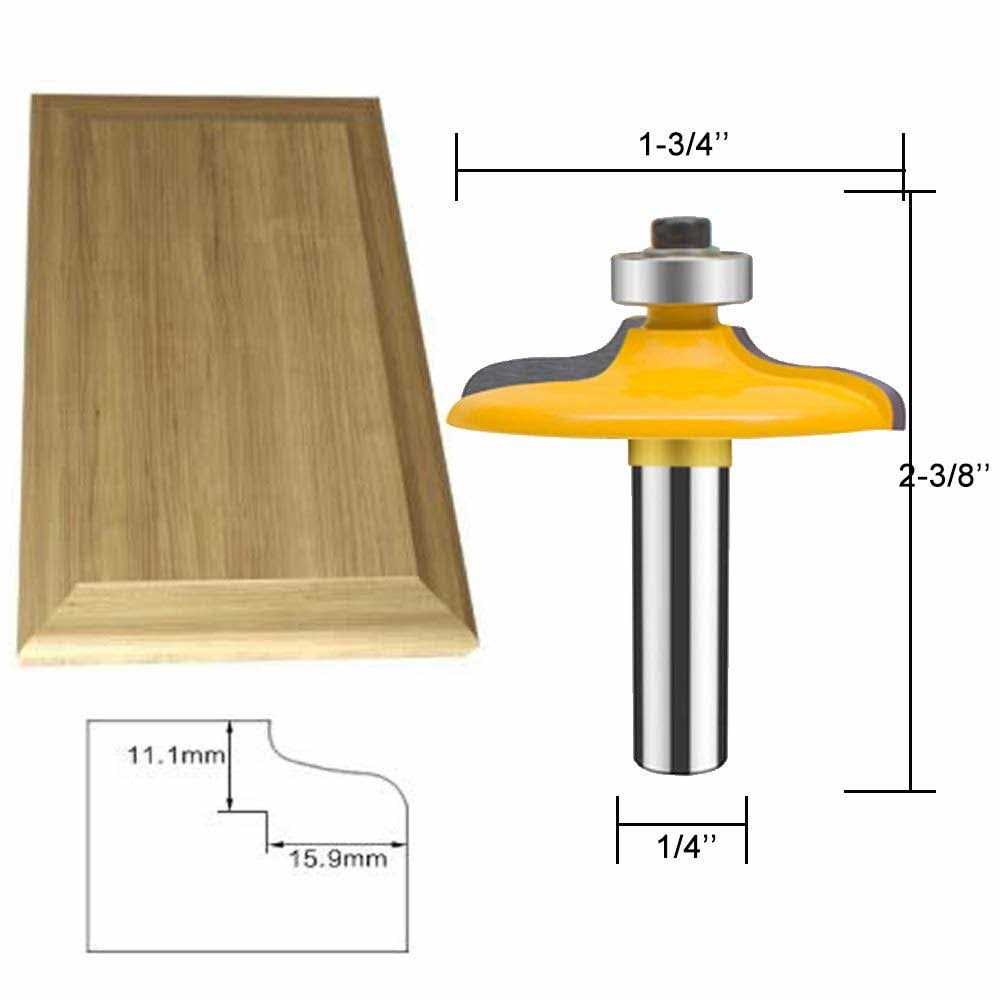 TAIWAIN Router Bit Set 4PCS 1/4 Inch Shank Door&Drawer Front Edging - Image 5