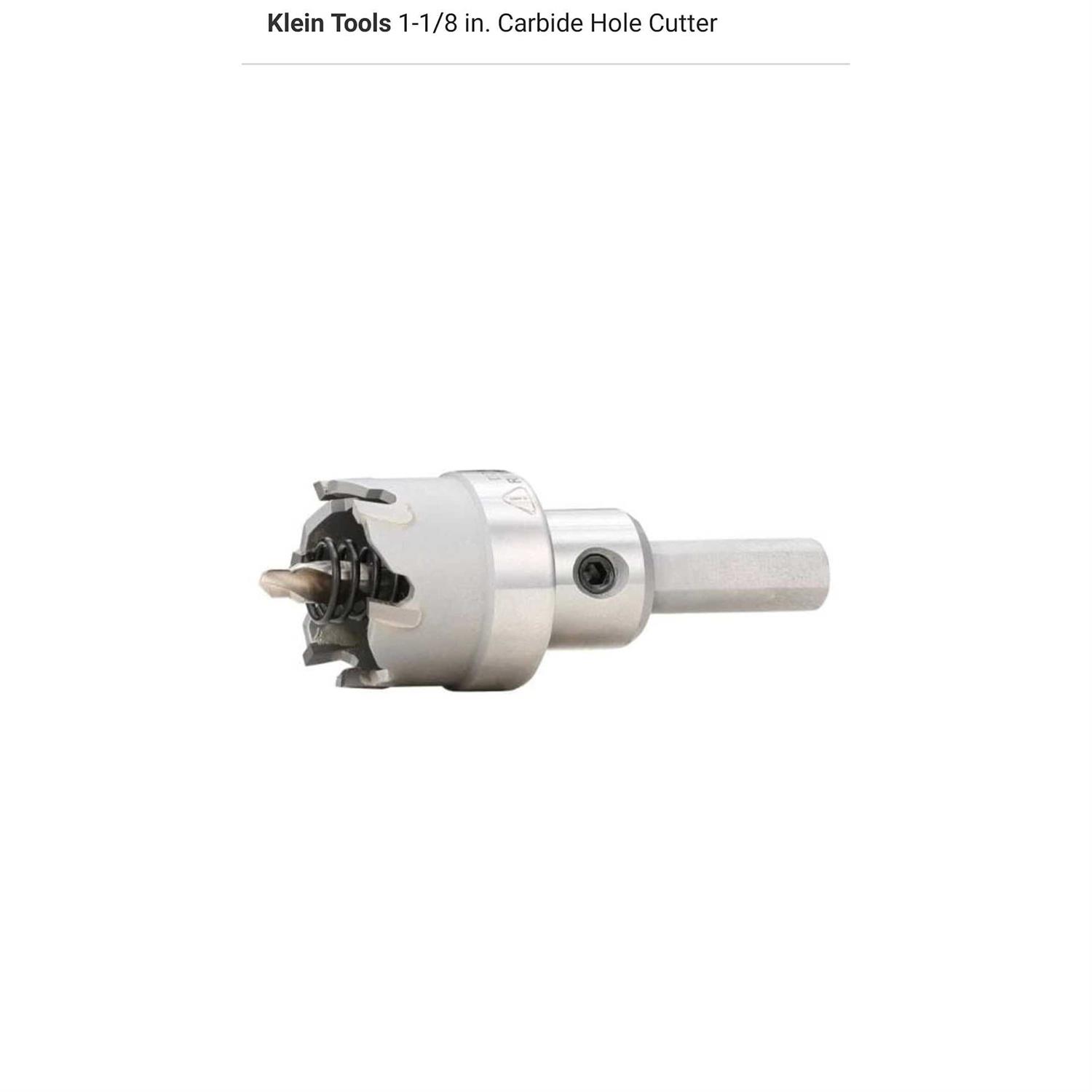 Klein Tools 31876 1-1/8 in Carbide Hole Cutter - Image 4