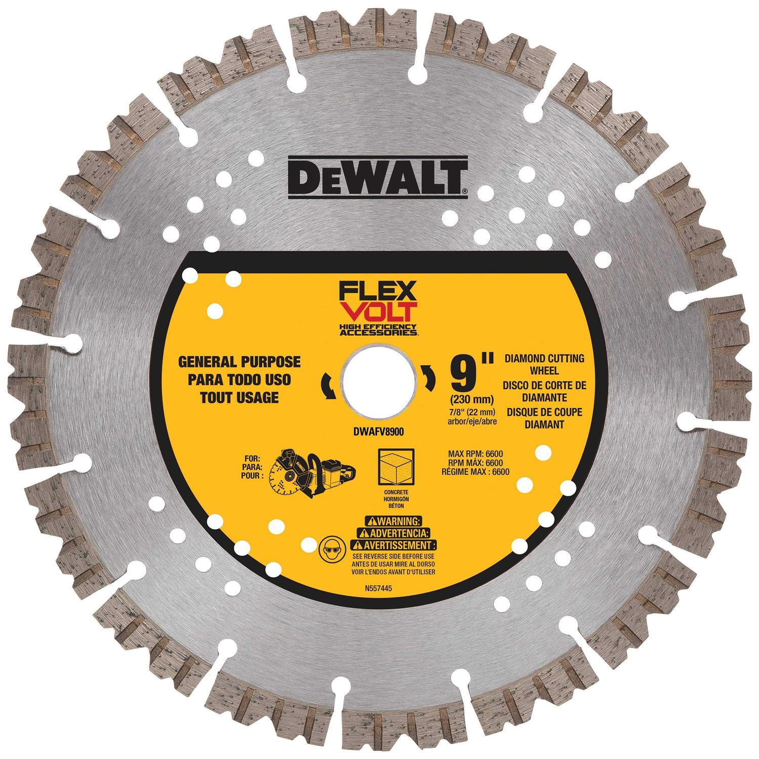 DeWalt FLEXVOLT Diamond Cutting Wheel DWAFV8900